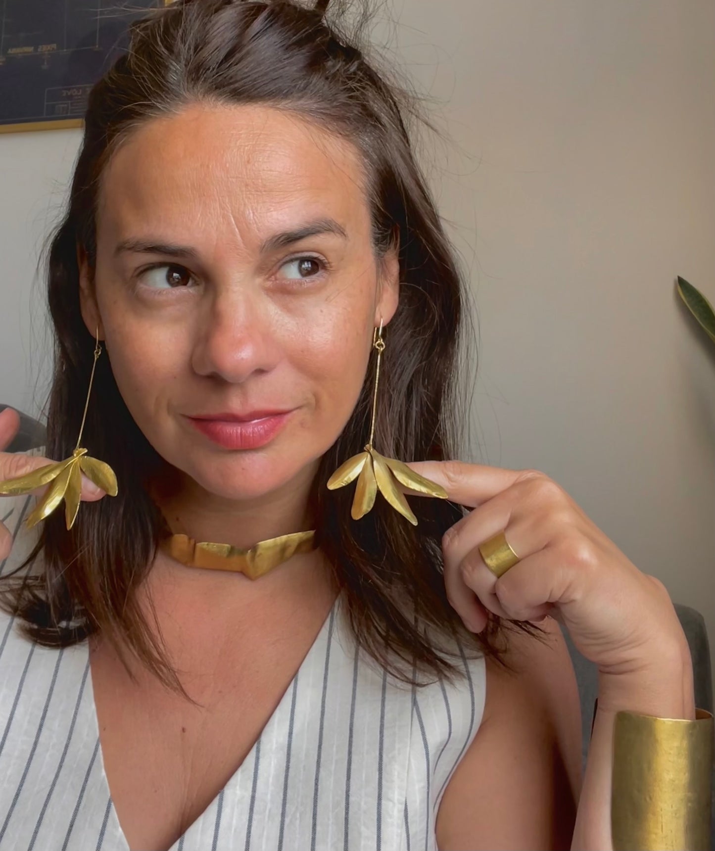 Open Leaves Earrings