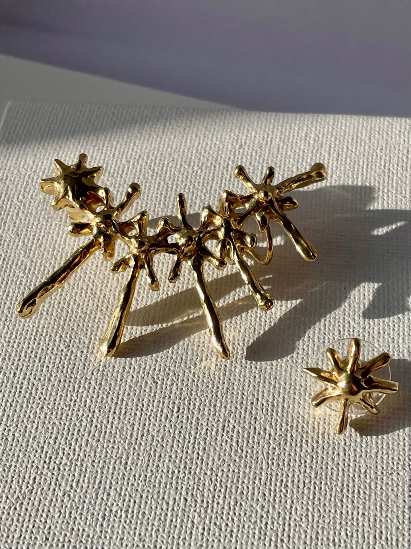 Interstellar Earring Cuff with Star Stud