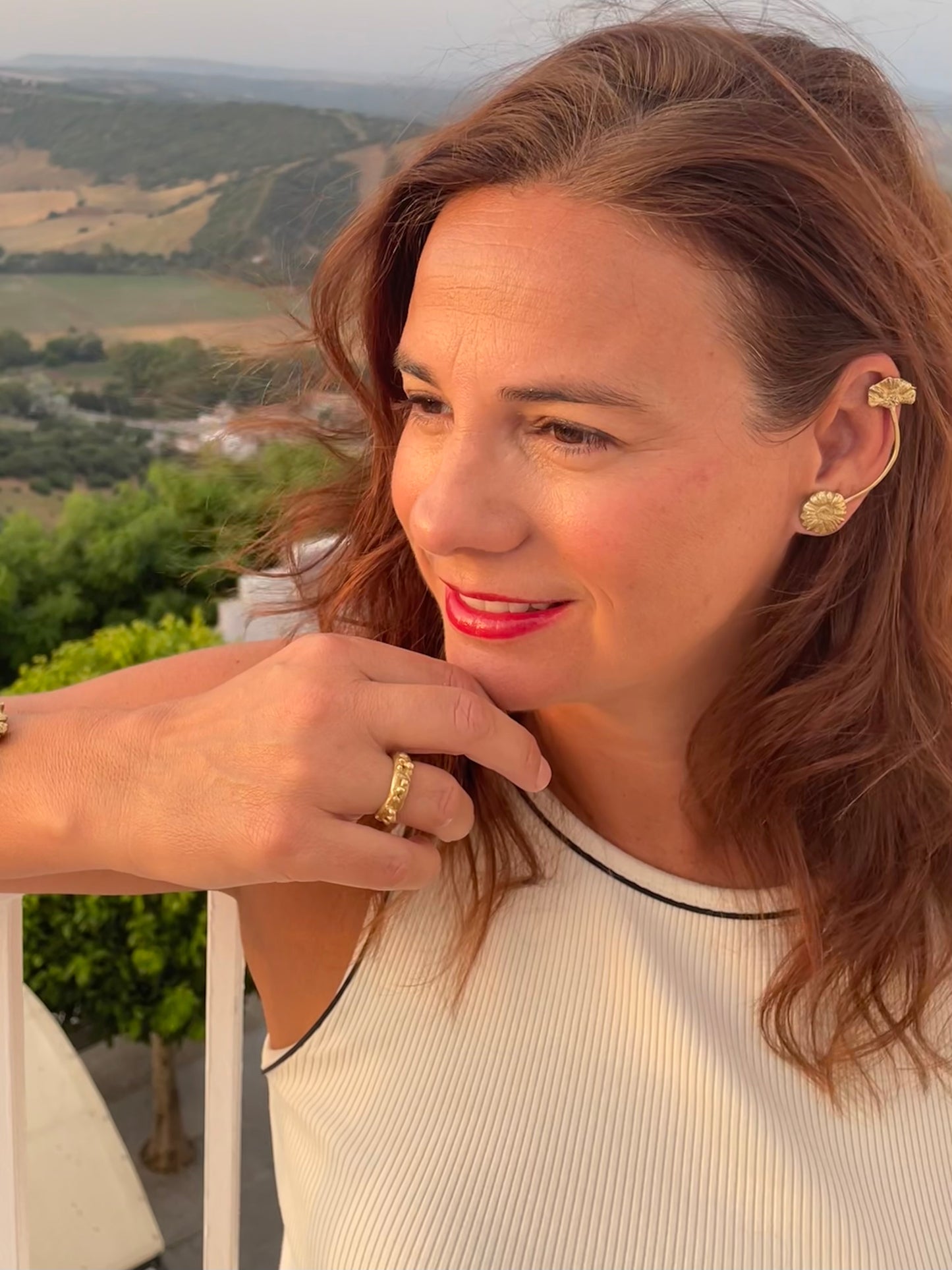 Daisy Earring-Cuff