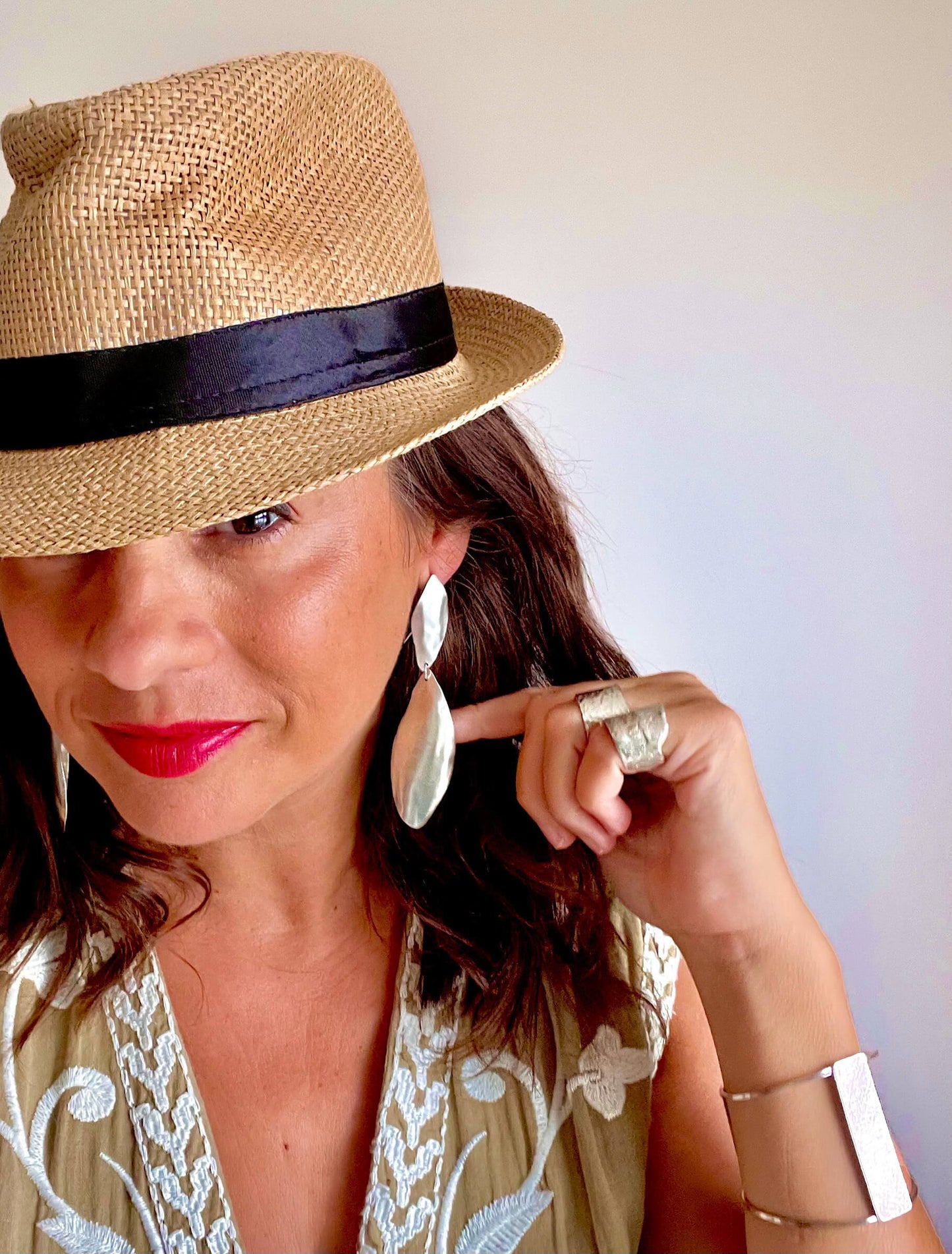 Long Leaf Earrings