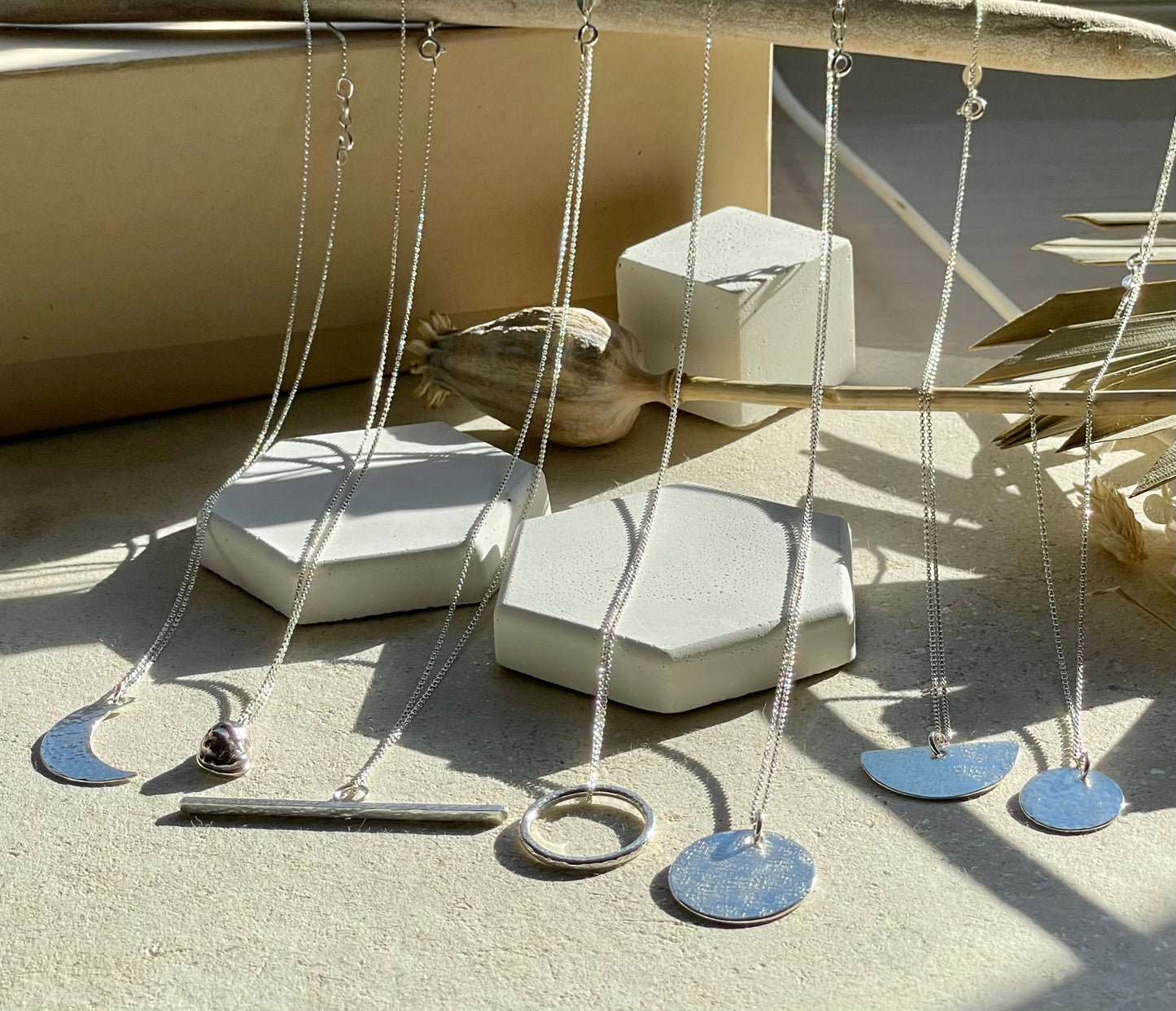 Full Moon Stars Pattern Pendant-Necklace