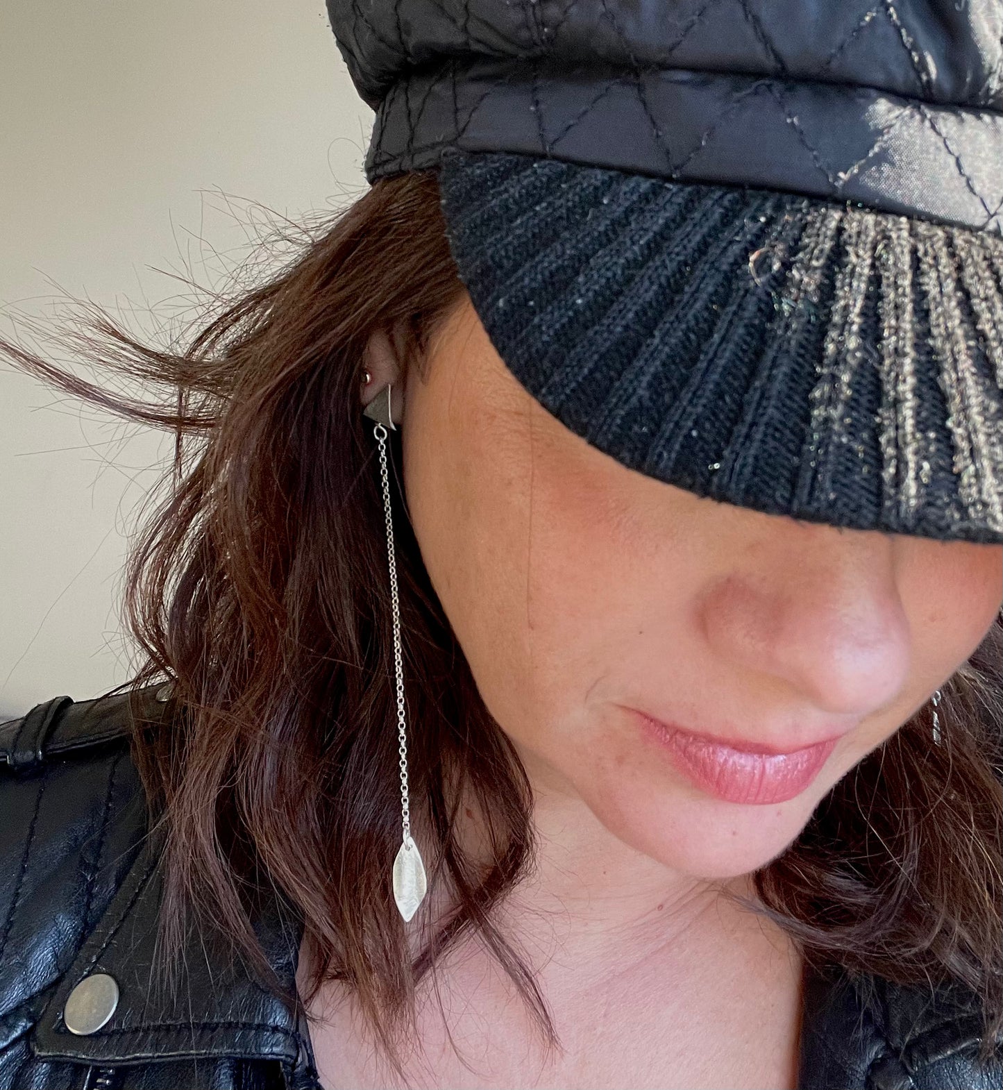 Khan Chain Earrings Leaf