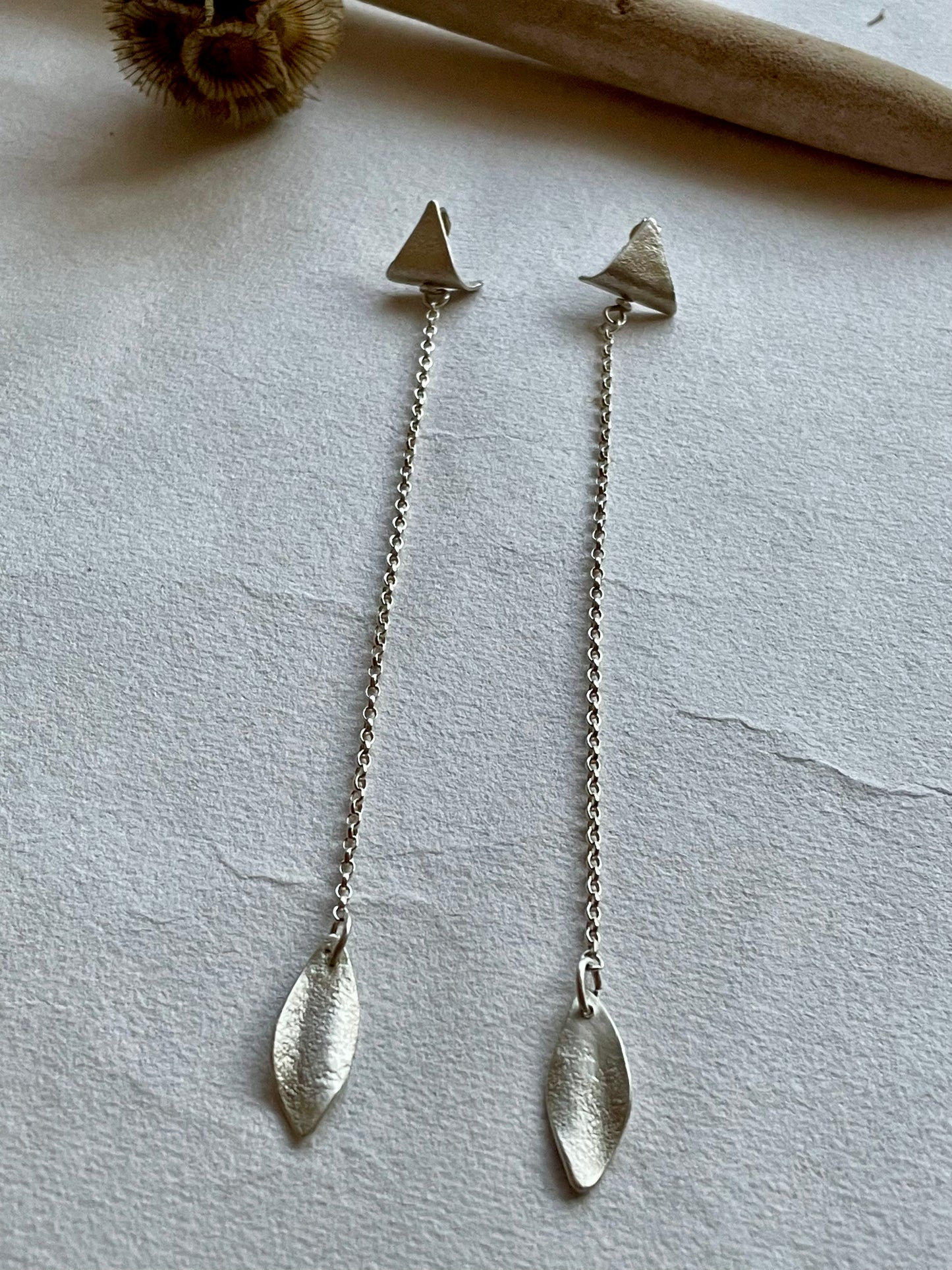 Khan Chain Earrings Leaf