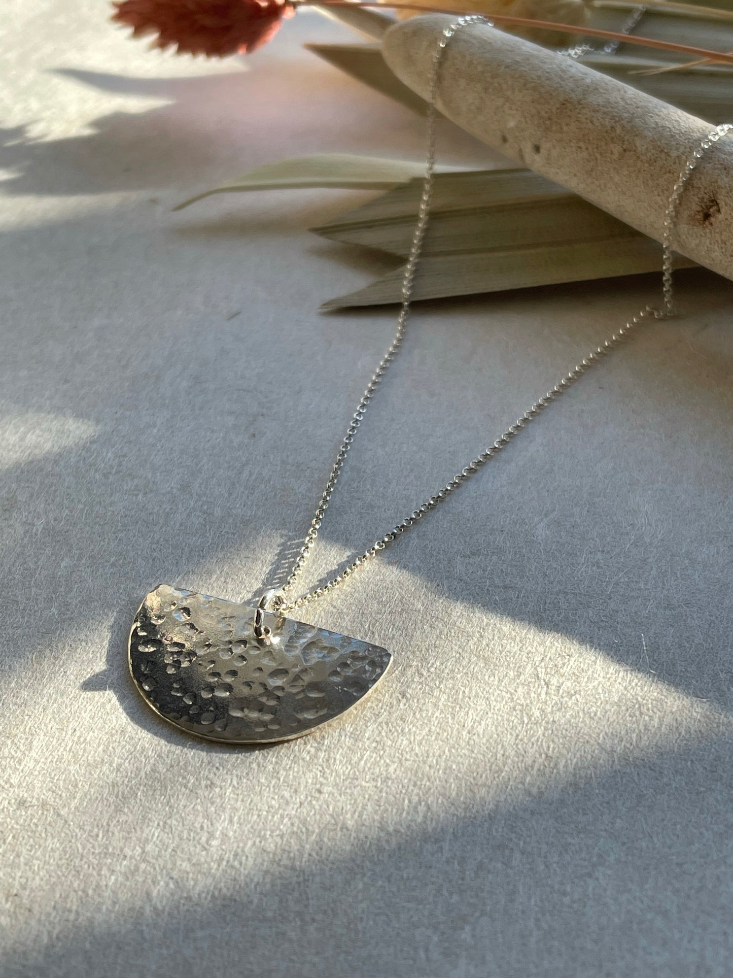 Half Moon Pendant Necklace