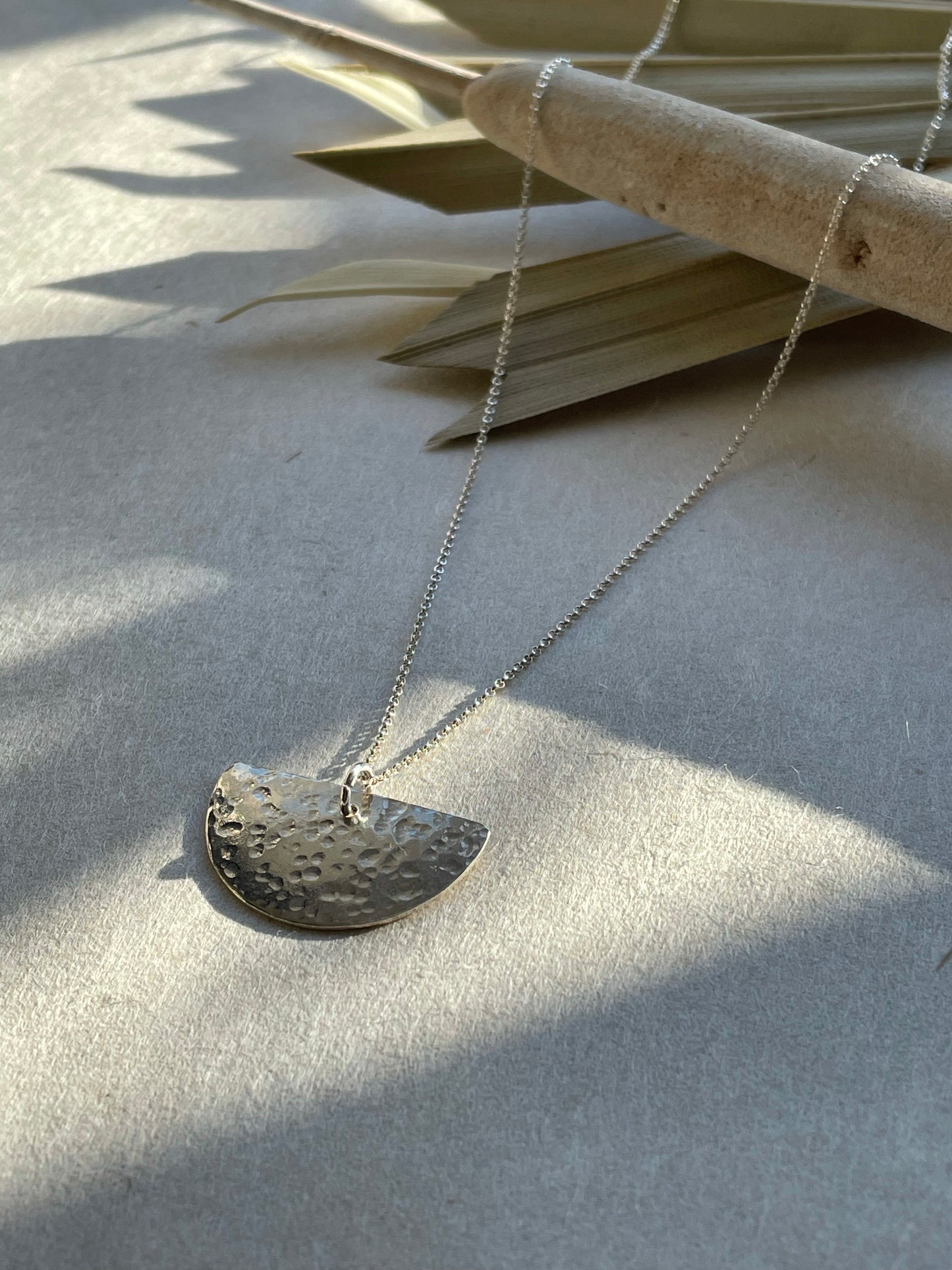 Half Moon Pendant Necklace