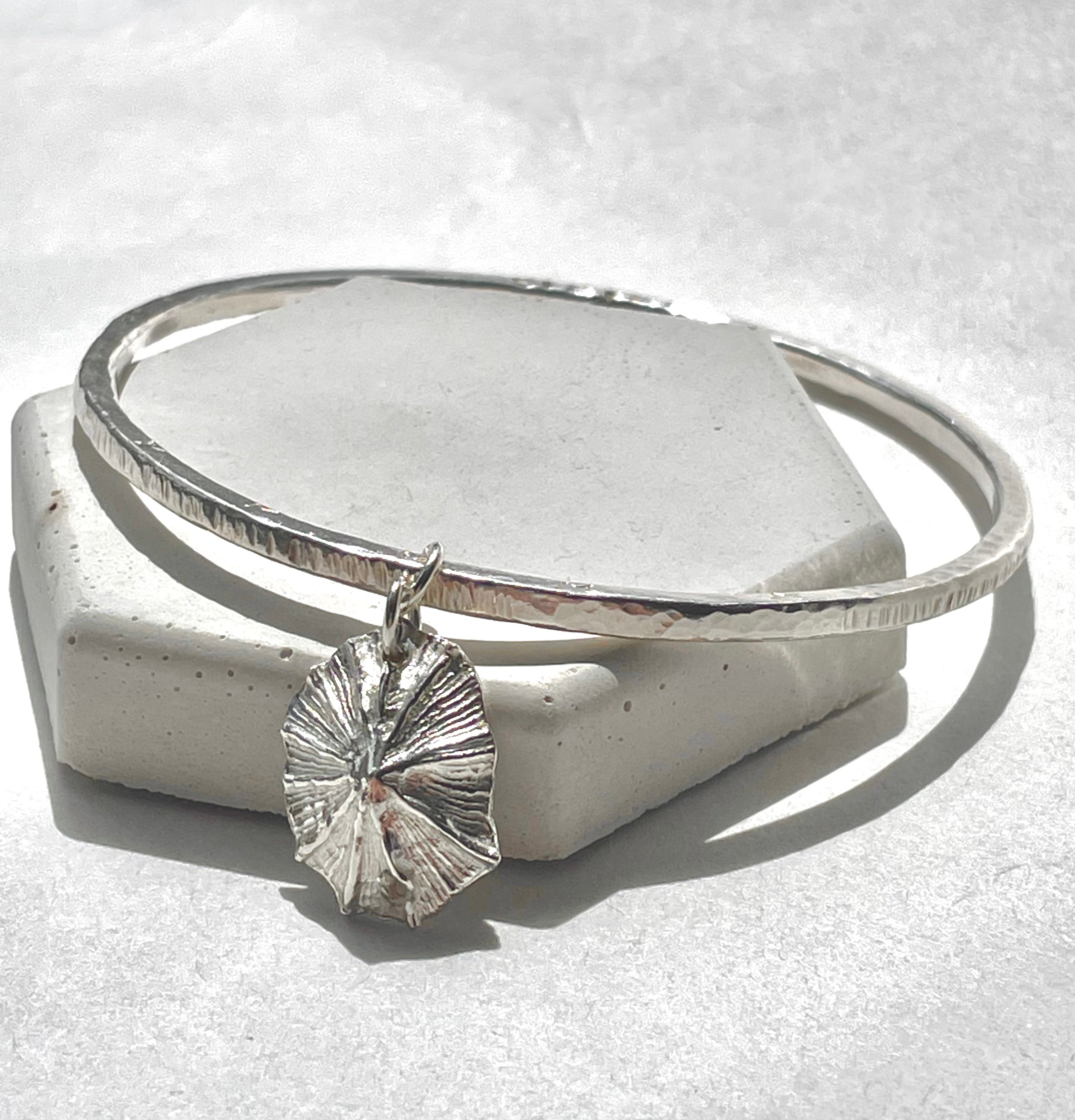 Silver Shell Bangle