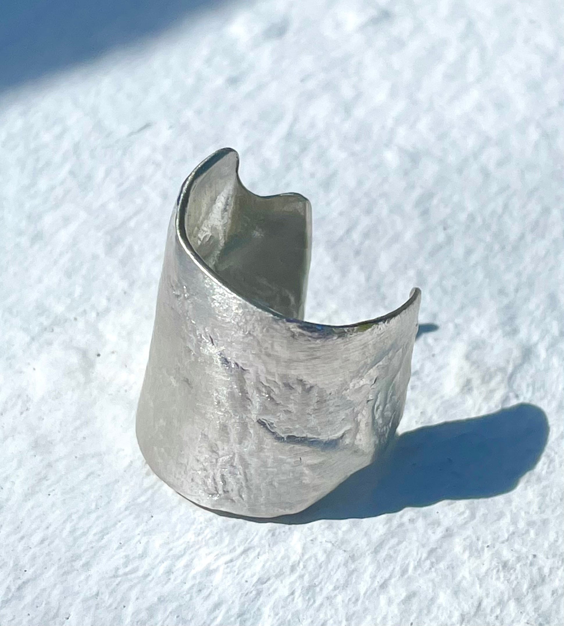 Silver Texture Ring