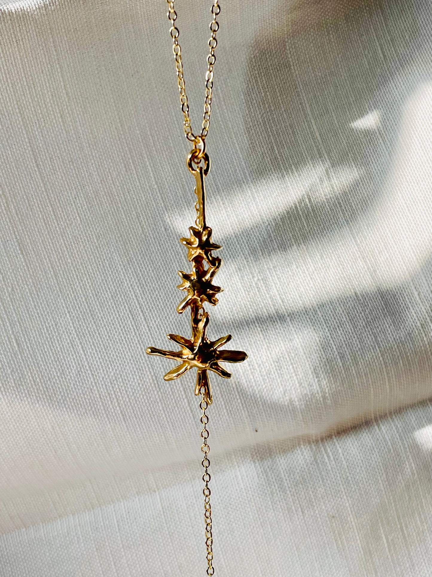 Triple Nova Star Necklace