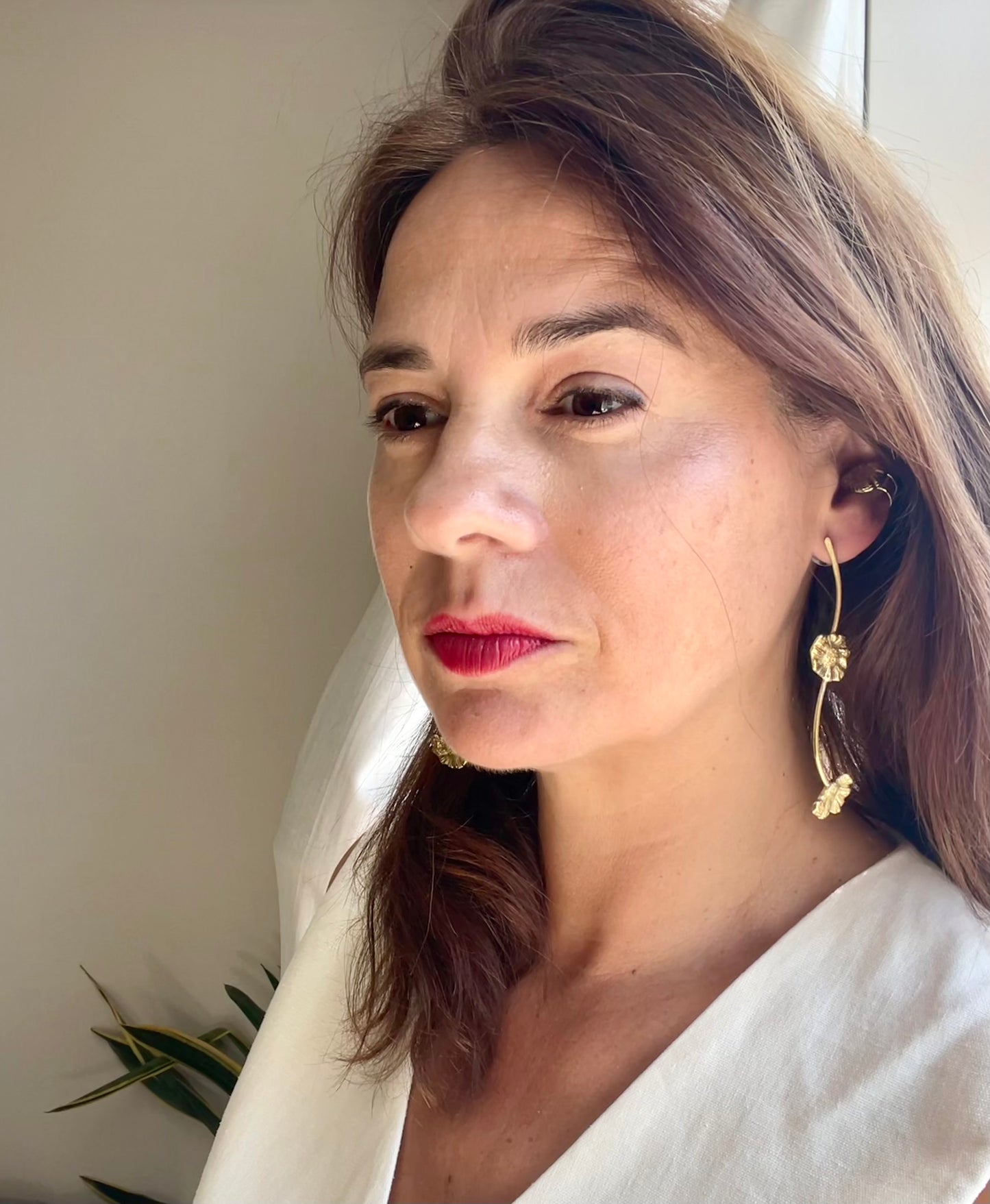 Long Daisy Earrings