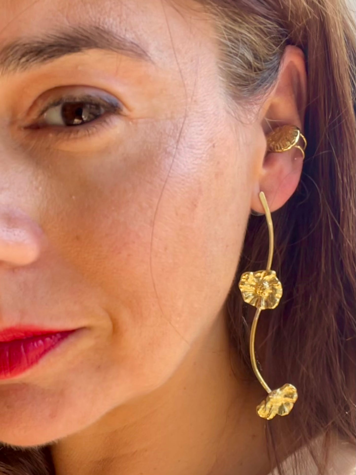 Long Daisy Earrings