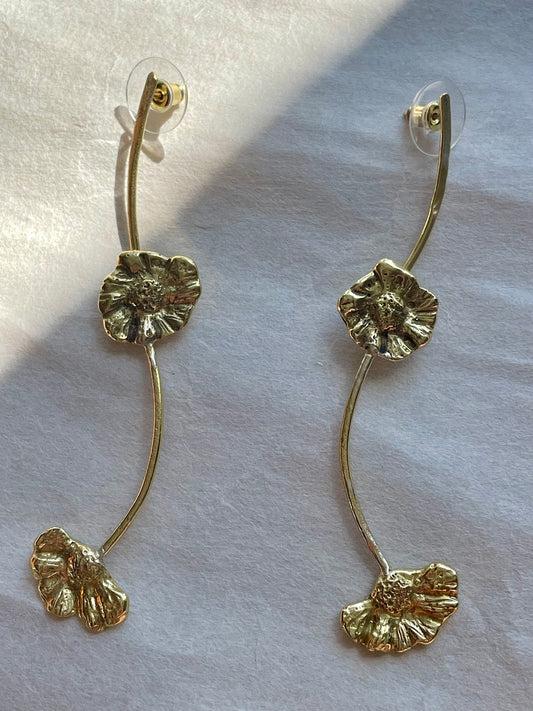 Long Daisy Earrings