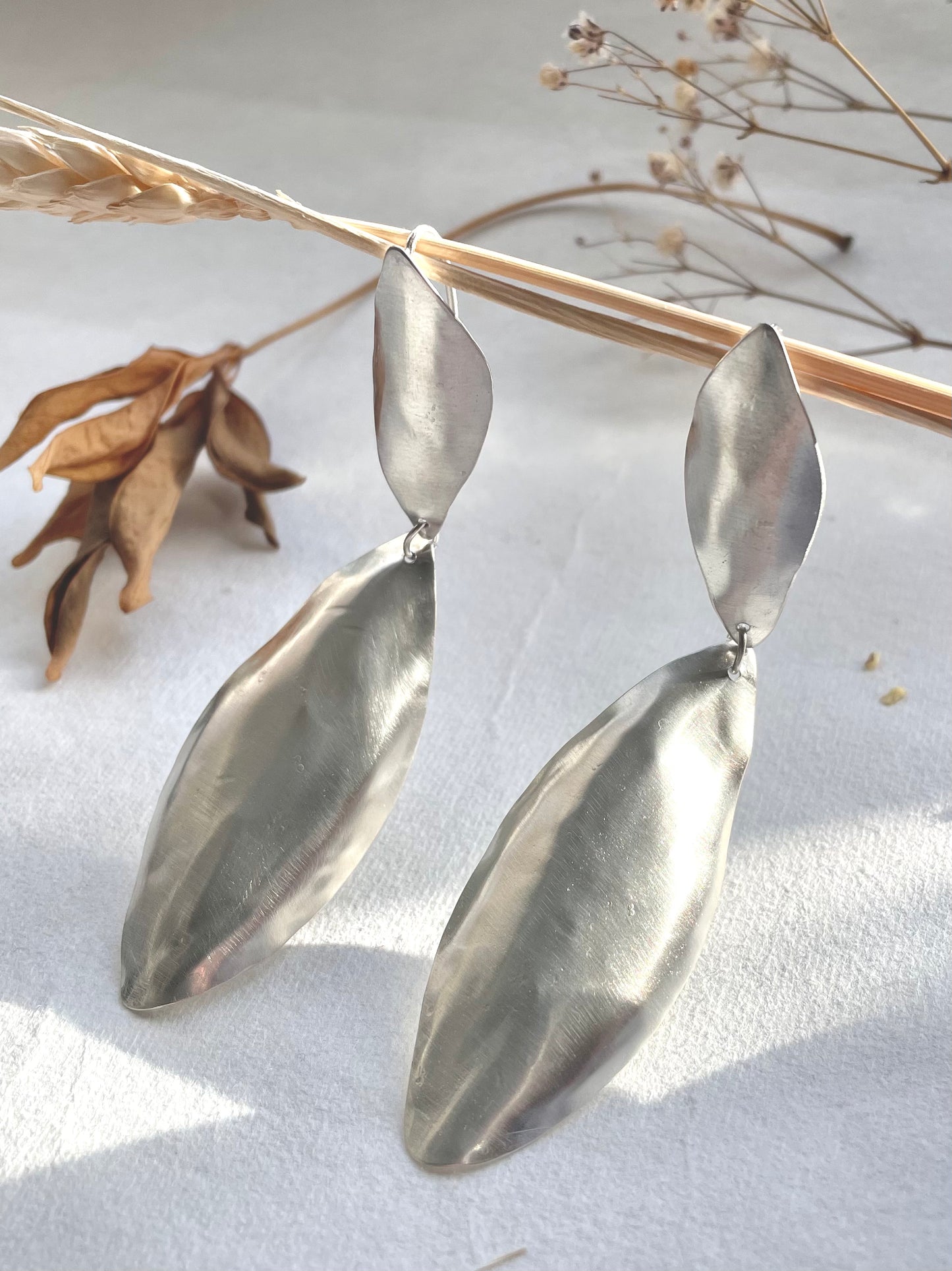 Long Leaf Earrings