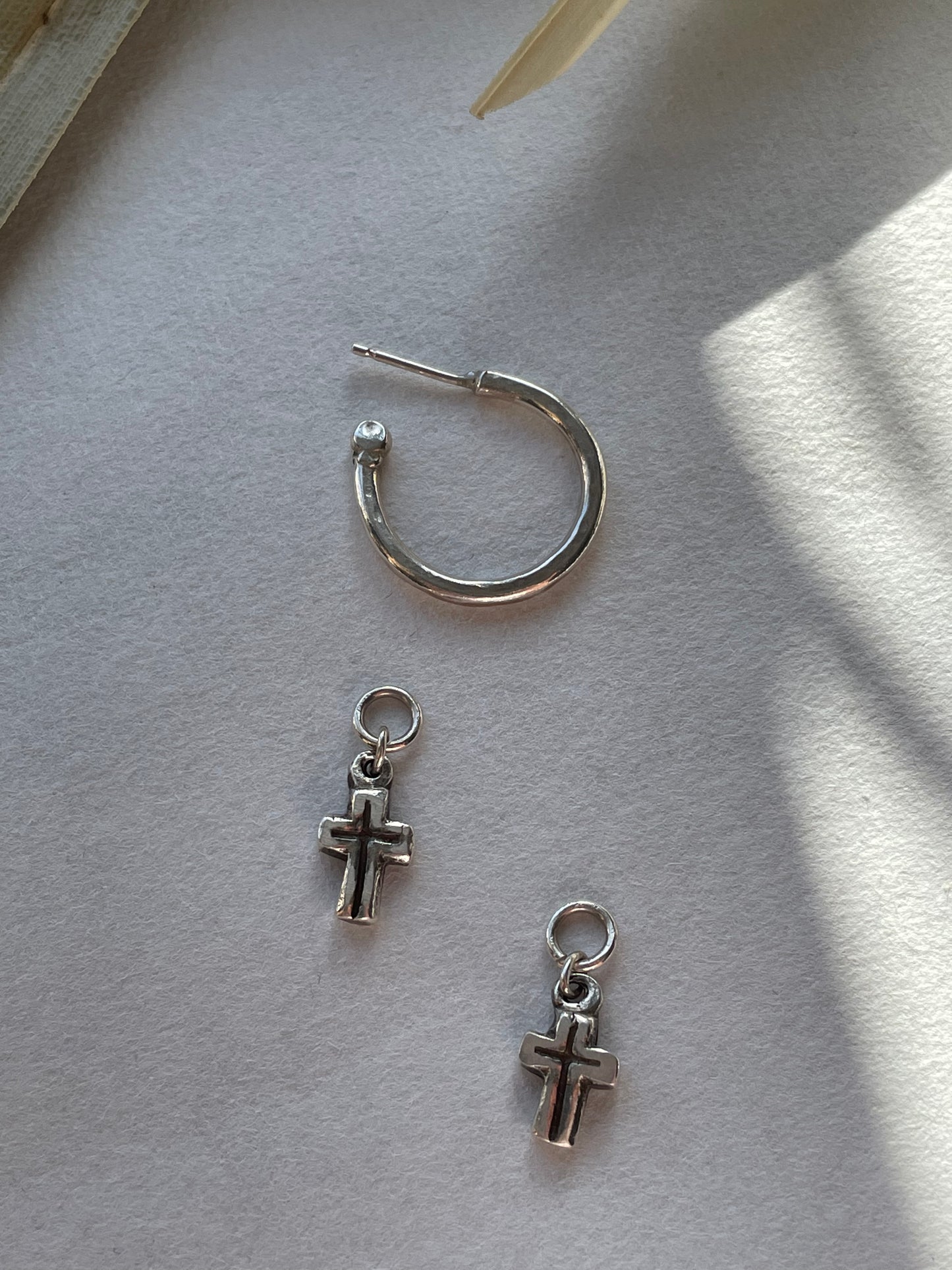 Chunky Cross Earrings