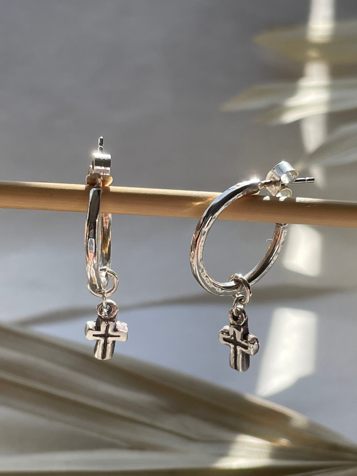 Chunky Cross Earrings